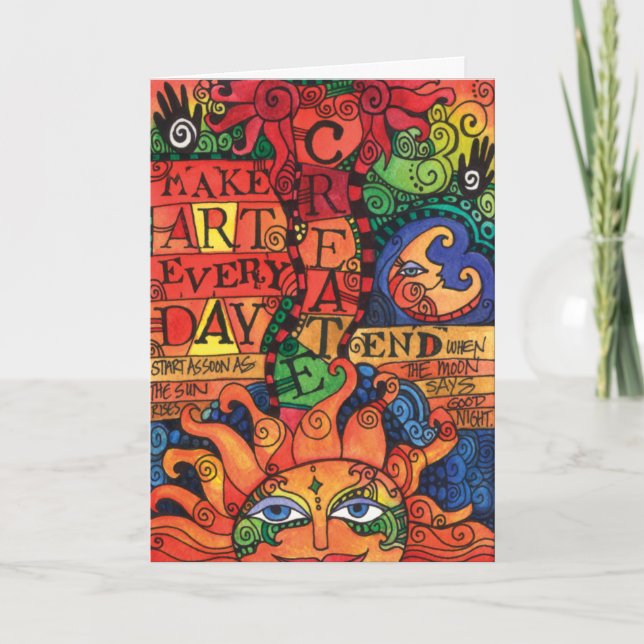 Create Art Every Day Card (Front)