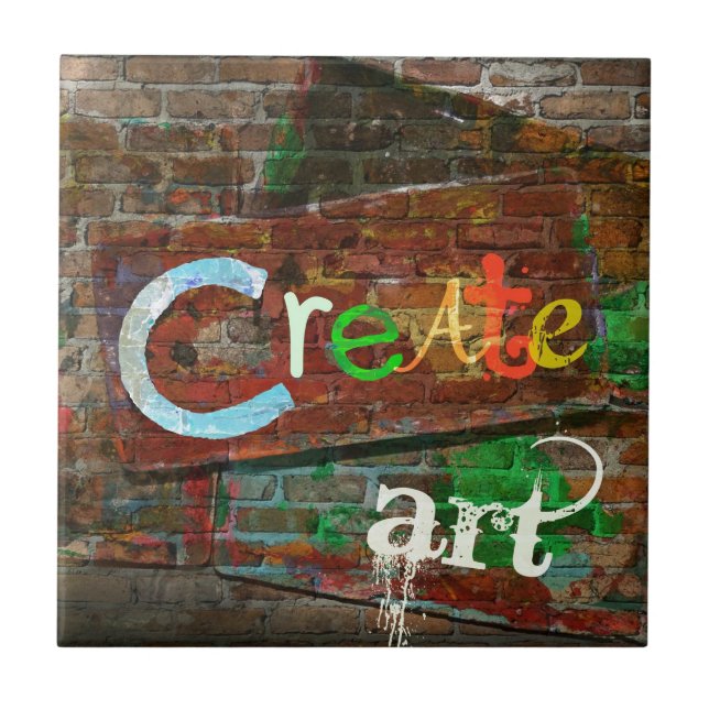 "Create Art" Urban Design Tile (Front)