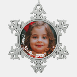 Create Cherished Memories With Your Personalised Snowflake Pewter Christmas Ornament