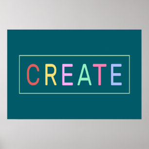 Create Colorful Word Poster