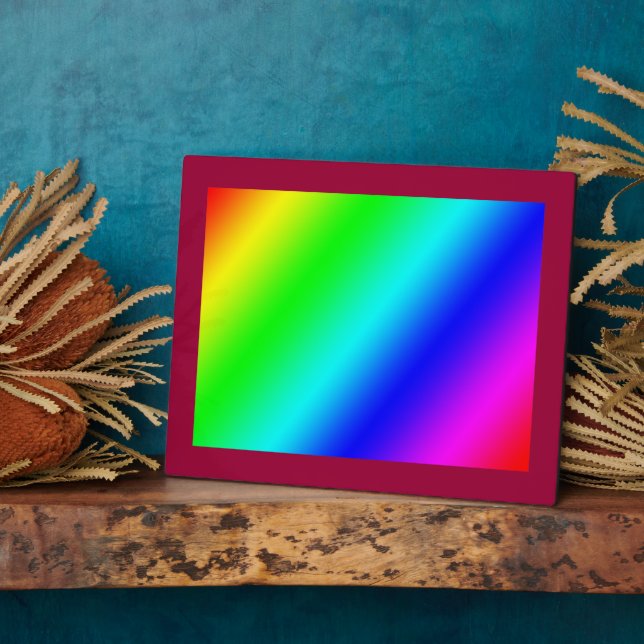Create Colour jGibney The MUSEUM Zazzle  Plaque (Side)