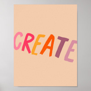 CREATE Colourful Poster