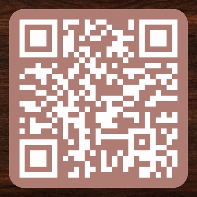 Create Copper Rust Custom QR Code Website Address Square Sticker (Create Copper Rust Custom QR Code Website Address Square Sticker)