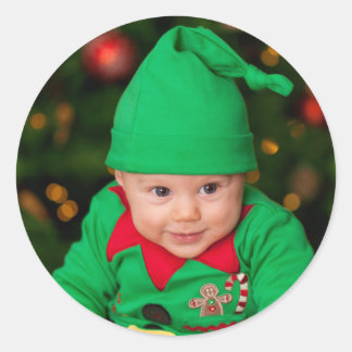 Create Custom Classic add your photo Classic Round Sticker