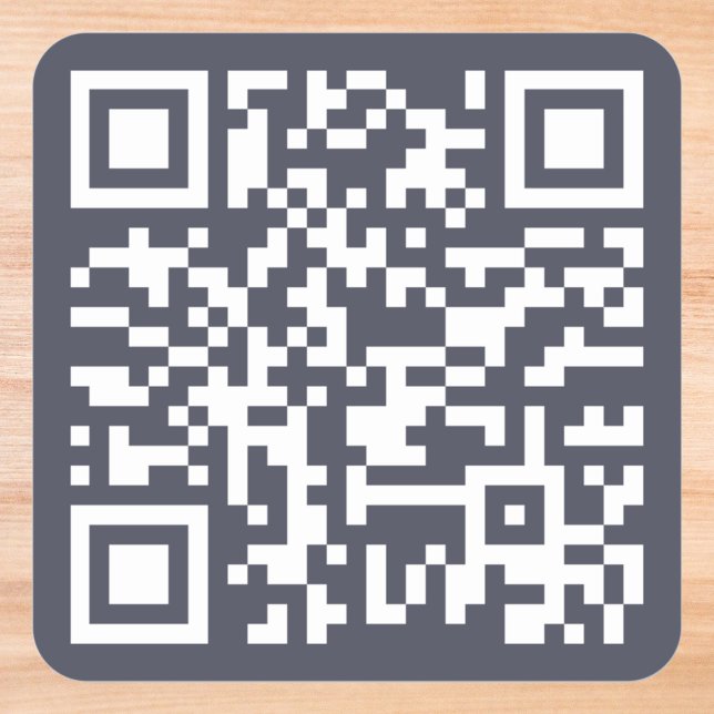 Create Custom Company Business Website URL QR Code Square Sticker (Create Custom Company Business Website URL QR Code Square Sticker)