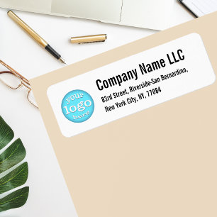 Create Custom Company Logo Business Return Address Label