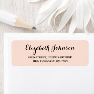 Create Custom Elegant Rose Gold Return Address Return Address Label