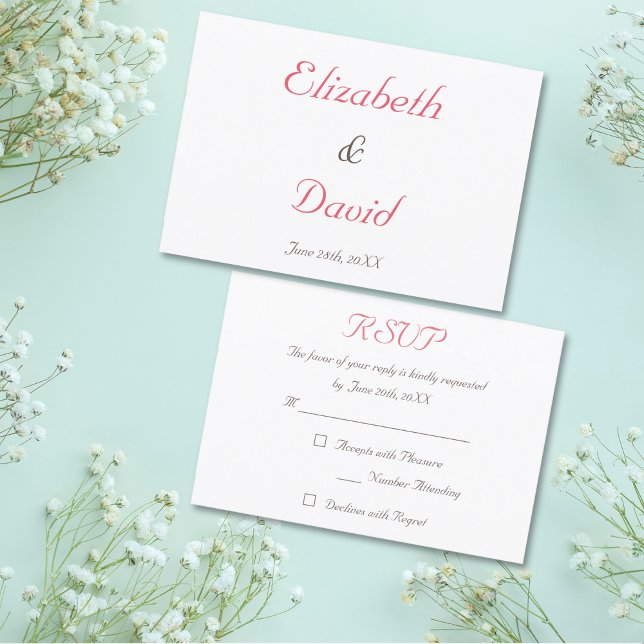 Create Custom Elegant Wedding RSVP Invitation Card (Create Custom Elegant Wedding RSVP Invitation Card)