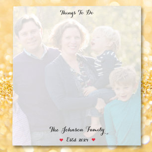 Create Custom Family Photo Year To Do List Notepad
