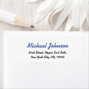 Create Custom Modern Elegant Return Address Label