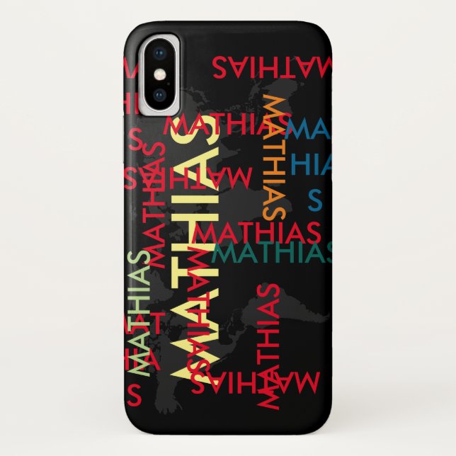 create custom Name pattern Case-Mate iPhone Case (Back)