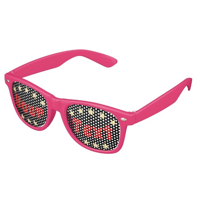 Create Custom Personalised Party Shades Sunglasses (Angled)