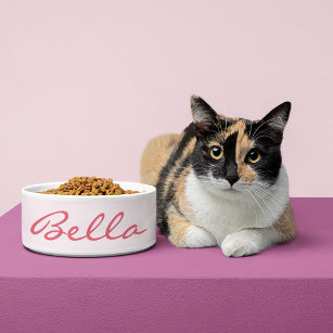 Personalised cat sales food bowls