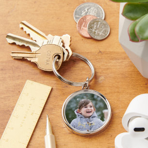 Create Custom Personalised Photo and Text Keychain