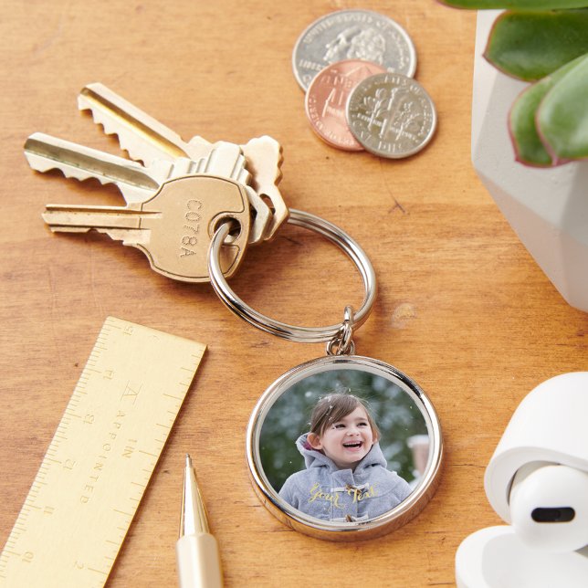 Create Custom Personalised Photo and Text Keychain (Create Custom Personalized Photo and Text Keychain)