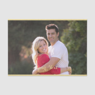 Create Custom Personalised Photo Text Gift Wrap Tissue Paper