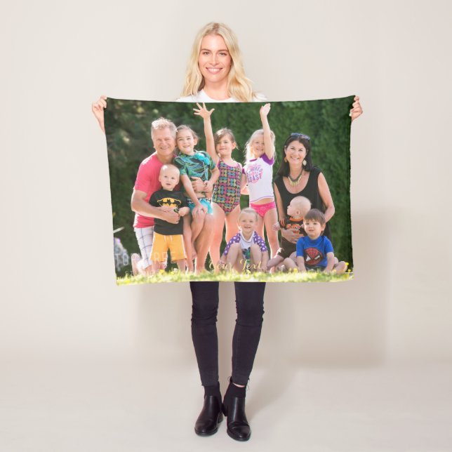 Create Custom Personalised Soft Cosy Comfy Photo Fleece Blanket (In Situ)