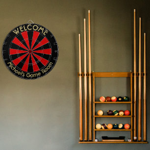 Create Custom Personalized Metal Cage Game Room Dartboard