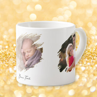 Create Custom Photo and Text Espresso Coffee Mug