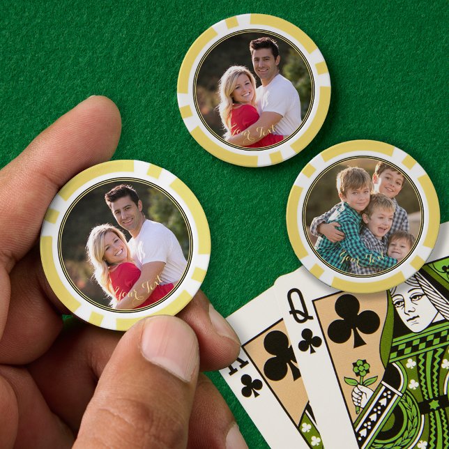 Create Custom Photo Home Tournament Game Night Poker Chips (Create Custom Photo Home Tournament Game Night Poker Chips)