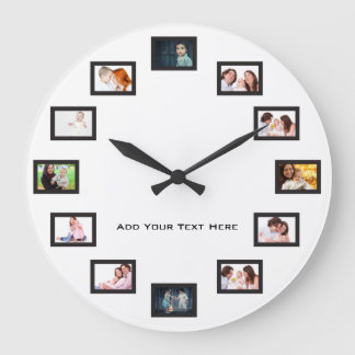 Create Custom Photos Large Clock