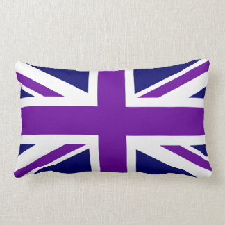 Create Custom Purple Union Jack Lumbar Cushion