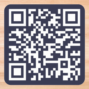 Create Custom QR Code Small Business Owner Website Square Sticker