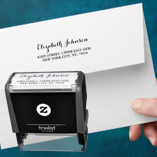 Create Custom Simple Elegant Name Return Address Self-inking Stamp