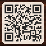 Create Custom Small Business Website Scan QR Code Square Sticker<br><div class="desc">Create your own custom, personalised, simple, cool, modern, stylish, minimalist, hassle-free, easy-to-use, rustic earth and black colour, business company organisation corporate website address URL QR Code square stickers. To customise, simply type your business / company / small business / wedding website address, and the QR Code generator will automatically create...</div>