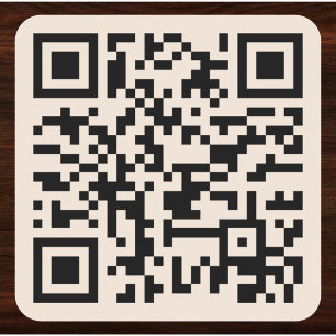 Create Custom Small Business Website Scan QR Code Square Sticker