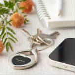 Create Custom Stylish Gold Monogram Birthday Heart Key Ring<br><div class="desc">Create your own custom, personalised, monogrammed, chic, stylish, elegant faux gold typography script, classy, silver-coloured, metal heart keychain / keyring. Simply type in your name / kids name / family name / company name, to customise. Makes a great gift for birthday, graduation, mothers day, fathers day, christmas, holidays, wedding, marriage...</div>