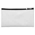 Create Custom Suede Cosmetics Makeup Zip Pouch Bag