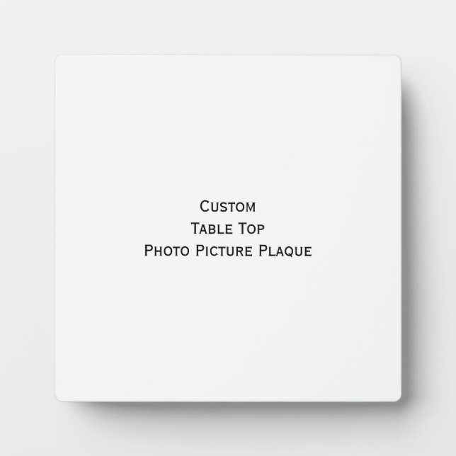 Create Custom Table Top Photo Picture Plaque Frame (Front)