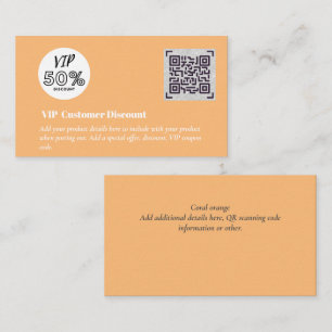 Create Customer VIP Discount Packaging QR Codes Enclosure Card