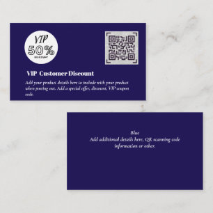 Create Customer VIP Discount Packaging QR Codes Enclosure Card