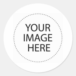 Create Design Make Customised Personalised Custom Classic Round Sticker