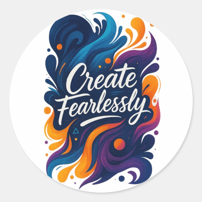 Create Fearlessly Sticker – Fearless Series (Front)