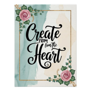 Create From The Heart option 3 Poster