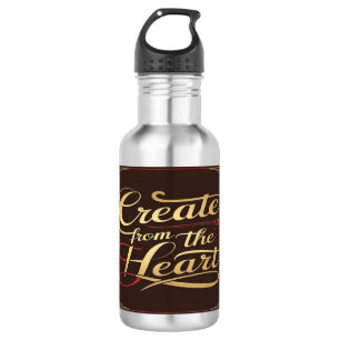 Create From The Heart water bottle