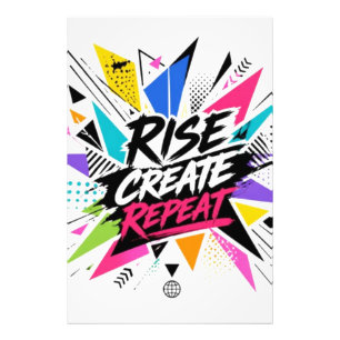 Create Grow Repeat Motivational Typography – Colou Photo Print