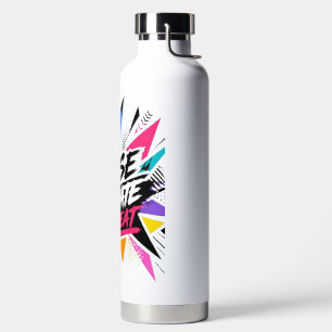 Create Grow Repeat Motivational Typography – Colou Water Bottle