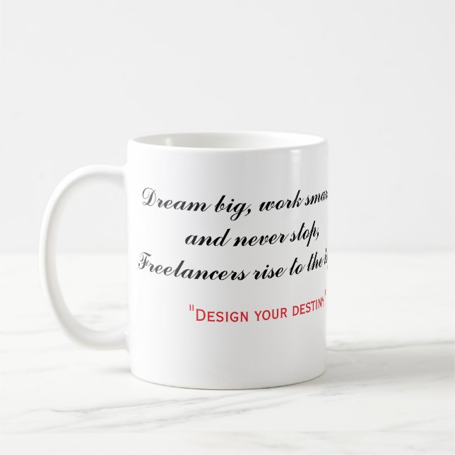 Create. Hustle. Repeat Design Coffee Mug (Left)