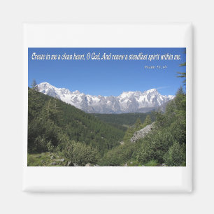 Create In Me A Clean Heart, Oh God Psalm 51:10 Magnet