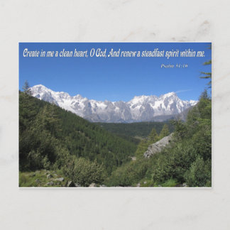 Create In Me A Clean Heart, Oh God Psalm 51:10 Postcard