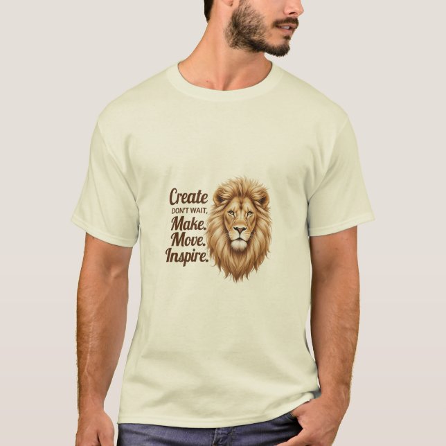 Create & Inspire – Everyday Motivation Basic  T-Shirt (Front)