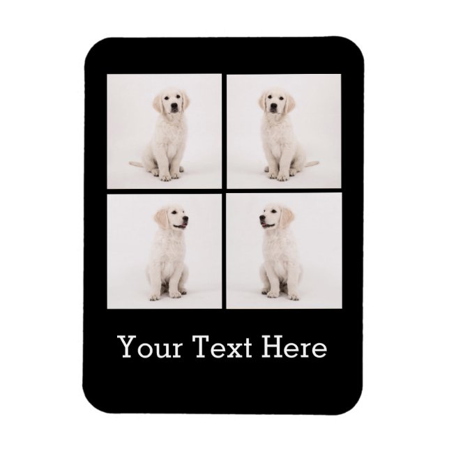Create Instagram Family Photo Dog Cat Photos Magnet (Vertical)