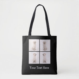 Create Instagram Family Photo Dog Cat Tote Bag