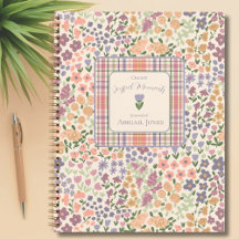 Create Joyful Moments Floral Plaid Planner Journal