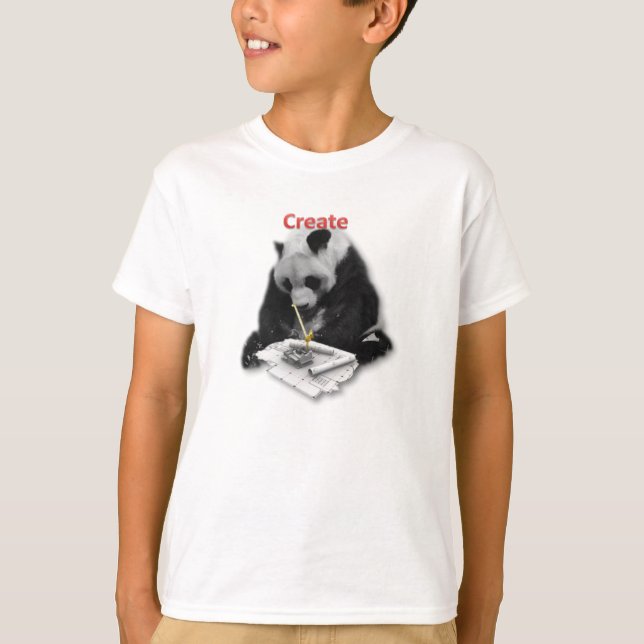 Create kids' contrast trim tee (Front)