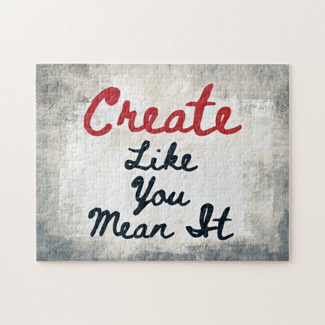 Create Like You Mean It Jigsaw Puzzle (Horizontal)